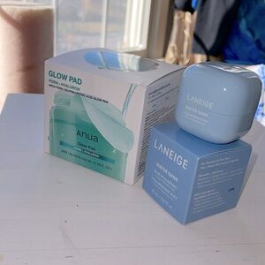 Glow pad, Anua glow pad, 60 pads,Laneige water bank cream, 20ml, new
